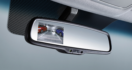 شاشة كاميرا الرؤية الخلفية على المرآة الخلفية