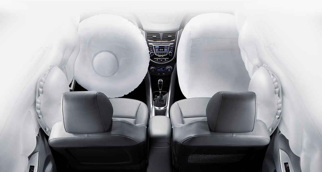 نظام الوسائد الهوائية السداسي بالمقاعد الأمامية