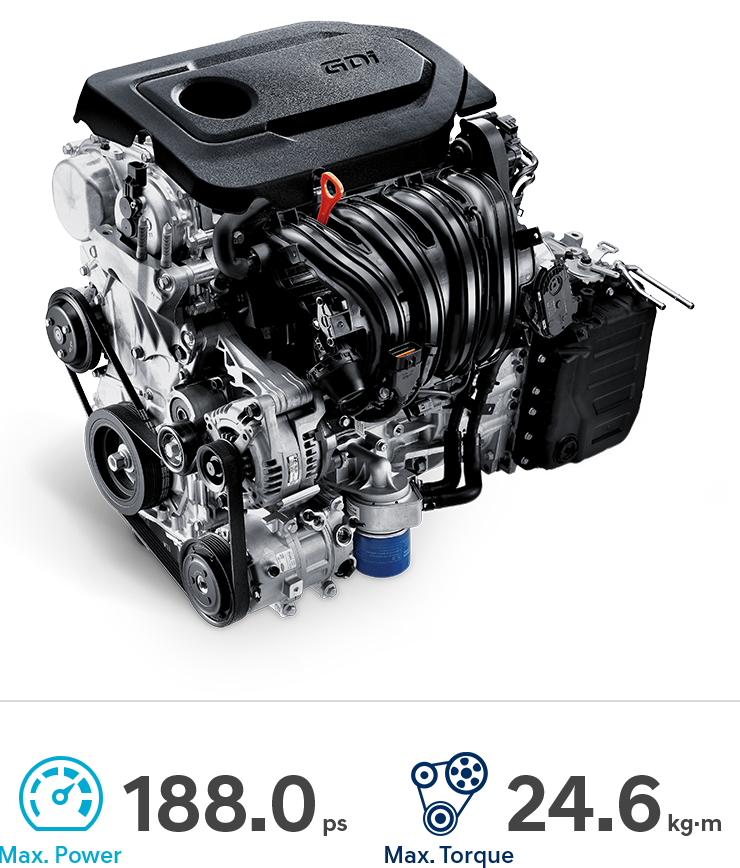 محرك بنزين سعة 2.4 لتر بنظام الحقن المباشر