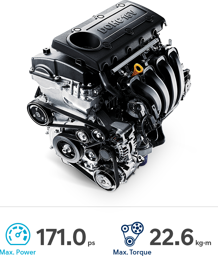 محرك البنزين سعة 2.4 لتر بنظام الحقن متعدد النقاط