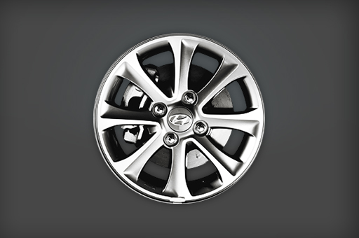Closer view of alloy wheel