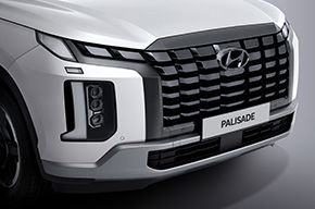 Dark chrome radiator grille