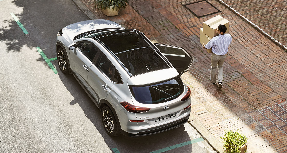 Hyundai Tucson 2021 панорамная крыша