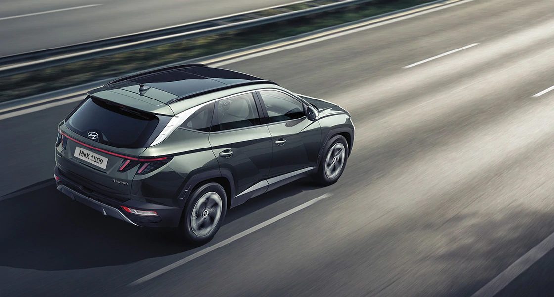 Closer view at the front part of Hyundai car with its logo and grille